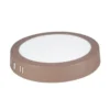 SOBRE PONER REDONDO 18W LUZ BLANCA COBRE MATE  PLRD18W-CM