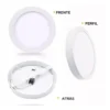 SOBRE PONER REDONDO 18W LUZ BLANCA COBRE MATE  PLRD18W-CM