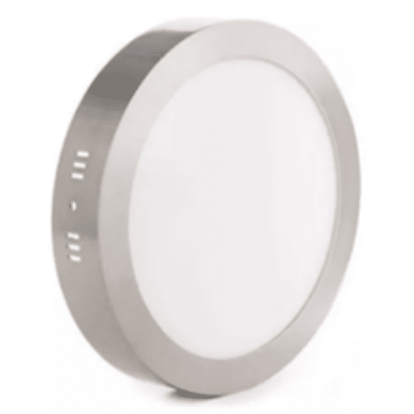 SOBRE PONER REDONDO 18W LUZ BLANCA SATINADO  PLRD18W-PM