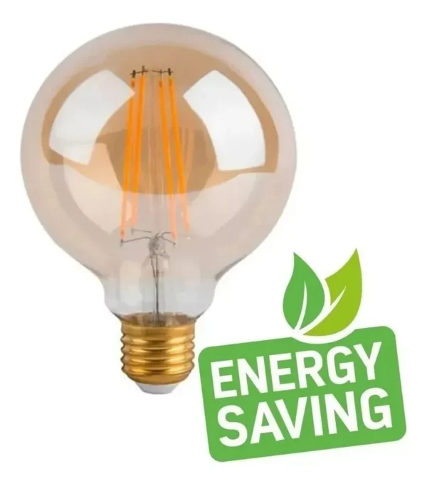 Foco Vintage Tipo Globo G95 LUZ CALIDA 8W