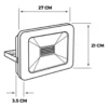 REFLECTOR FINO MULTIVOLTAJE 100W IP66  RF100W