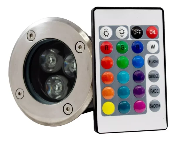 EMPOTRADO DE PISO RGB MULTICOLOR 6W  DMRGB6W