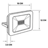 REFLECTOR FINO MULTIVOLTAJE 50W IP66  RF50W