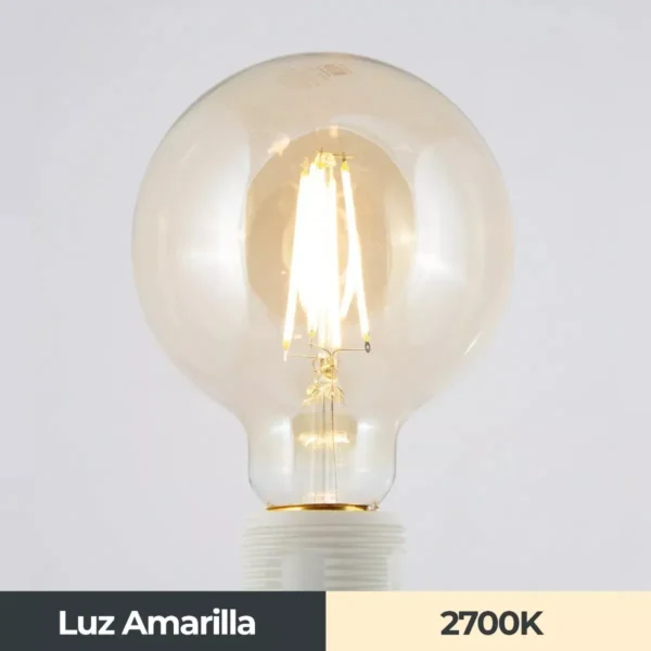 Foco Vintage Tipo Globo G95 LUZ CALIDA 8W