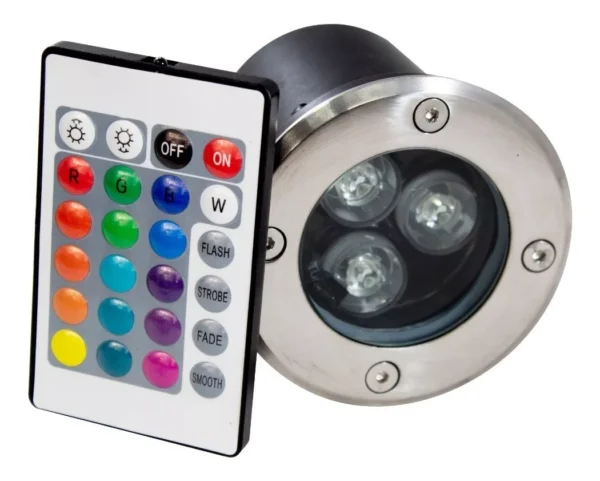 EMPOTRADO DE PISO RGB MULTICOLOR 6W  DMRGB6W
